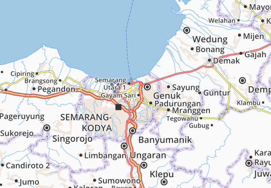 Carte-Plan Semarang Timur