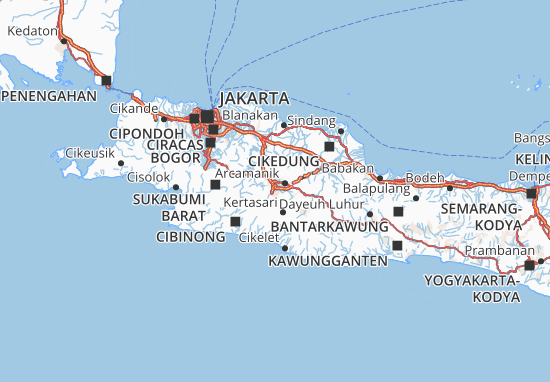 Kaart Plattegrond Bandung