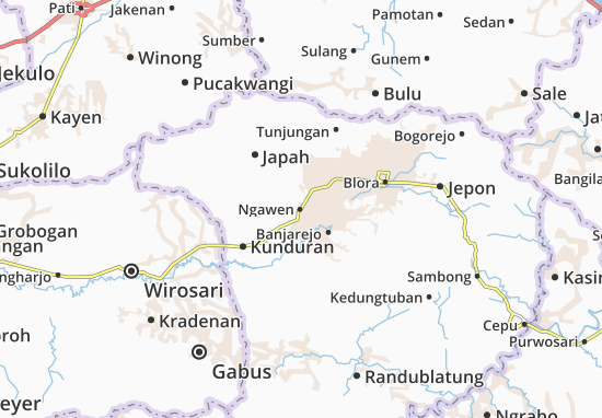 Mapa Ngawen