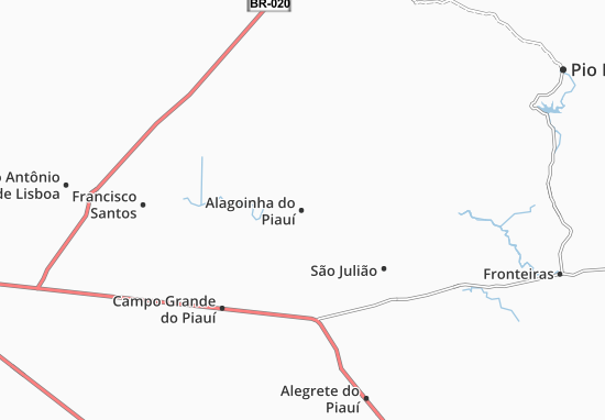 Mapa Alagoinha do Piauí