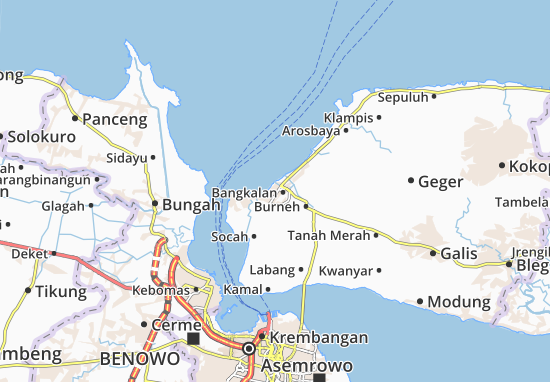 Karte Stadtplan Kemayoran