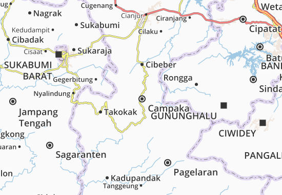 Karte Stadtplan Campaka