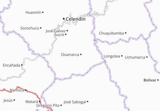 Karte Stadtplan Oxamarca