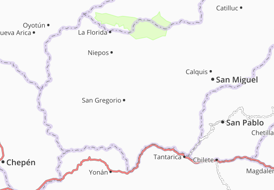 Kaart Plattegrond Unión Agua Blanca
