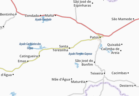 Kaart Plattegrond Santa Teresinha