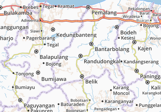 Karte Stadtplan Randudongkal