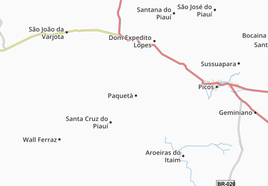 Karte Stadtplan Paquetá