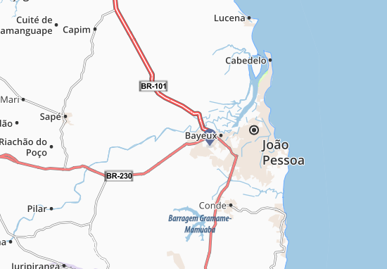 Karte Stadtplan Santa Rita