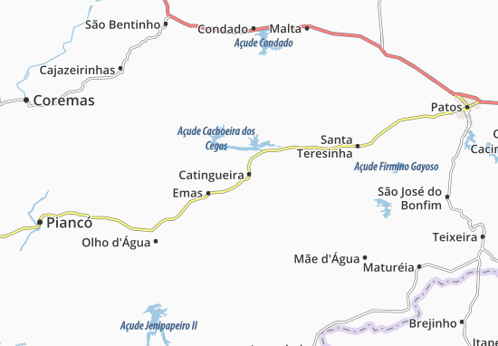Karte Stadtplan Catingueira
