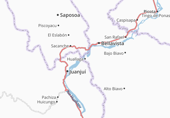 Karte Stadtplan Huallaga