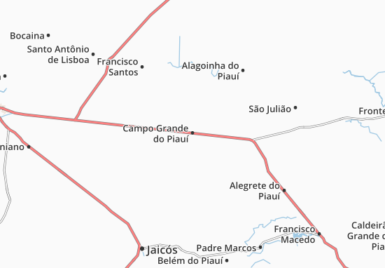 Mapa Campo Grande do Piauí