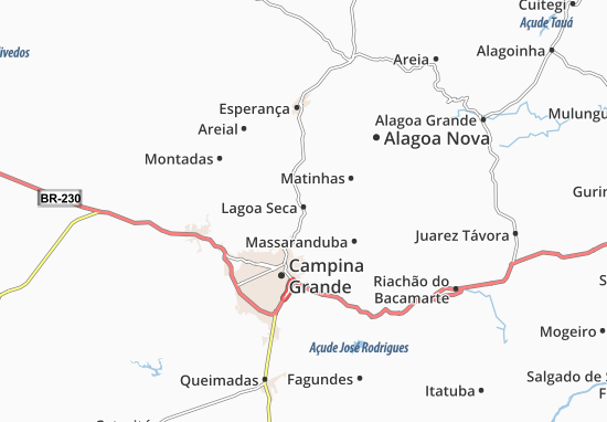 Kaart Plattegrond Lagoa Seca