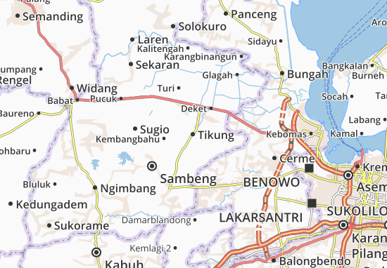 Karte Stadtplan Tikung