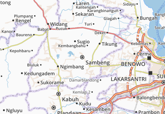 Karte Stadtplan Sambeng