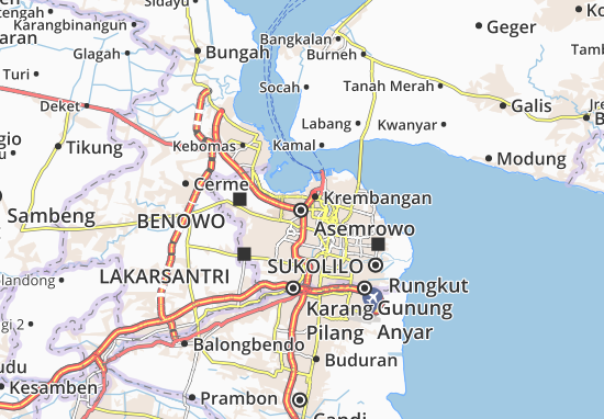 Karte Stadtplan Asemrowo