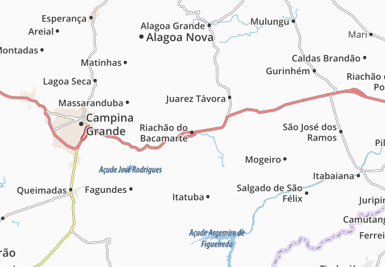 Mapa Riachão do Bacamarte