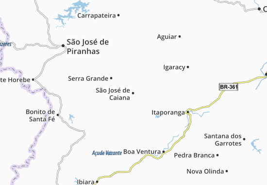 Mapa São José de Caiana