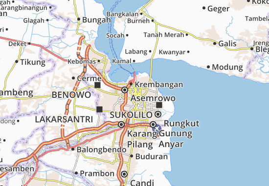 Karte Stadtplan Bubutan