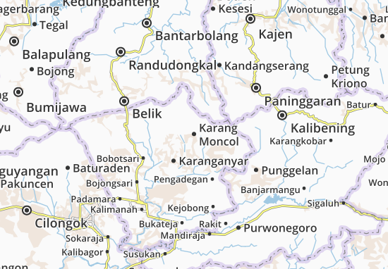 Kaart Plattegrond Karang Moncol