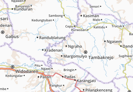 Karte Stadtplan Ngraho