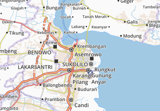 Mapa Gubeng