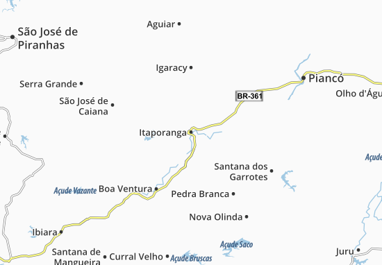 Mapa Itaporanga