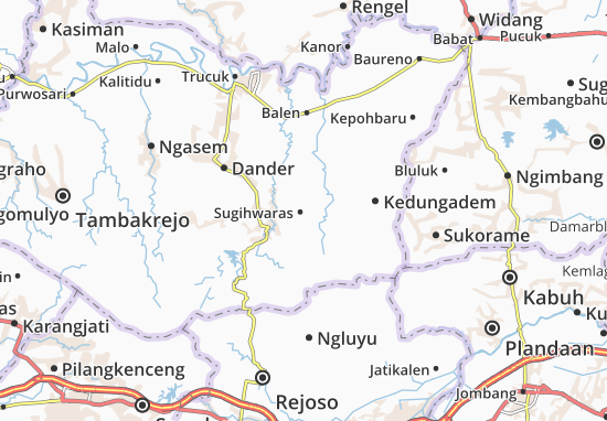 Mapa Sugihwaras