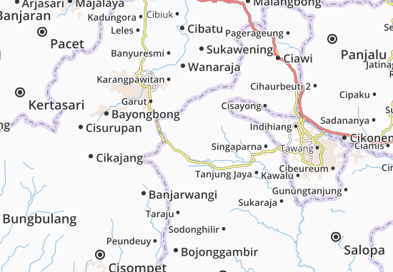 Karte Stadtplan Cigalontang