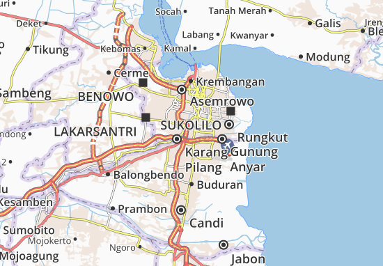 Karte Stadtplan Gayungan