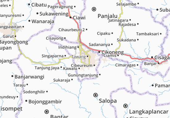 Karte Stadtplan Cihideung