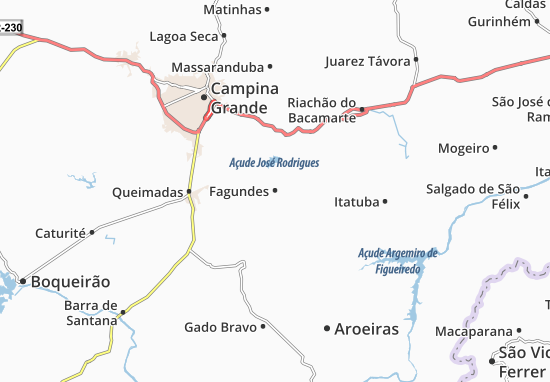 Karte Stadtplan Fagundes