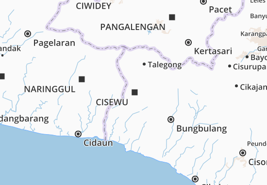 Karte Stadtplan Cisewu
