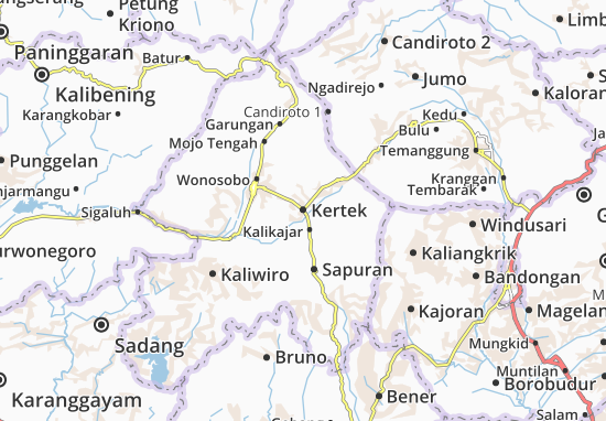 Karte Stadtplan Kertek