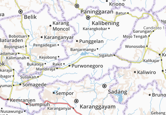 Karte Stadtplan Bawang