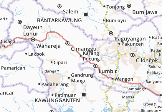 Kaart Plattegrond Karang Pucung