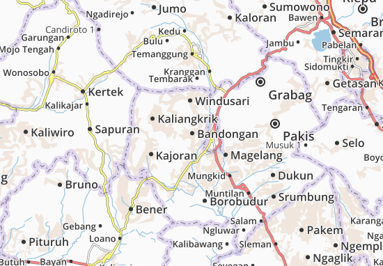 Karte Stadtplan Bandongan