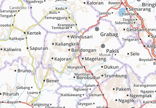 Karte Stadtplan Magelang Selatan