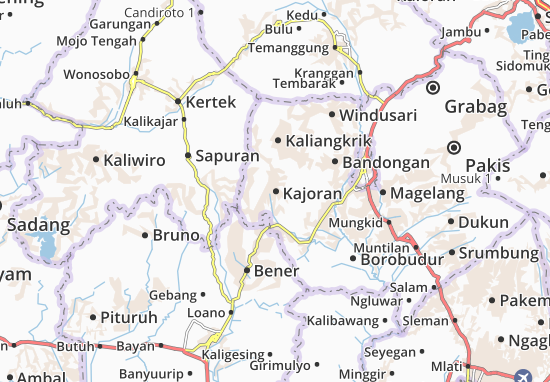 Karte Stadtplan Kajoran
