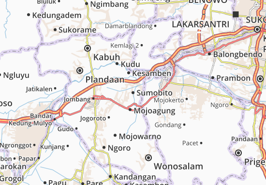 Kaart Plattegrond Sumobito