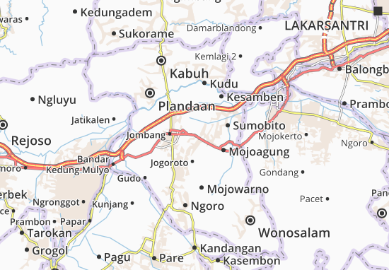 Peterongan Map
