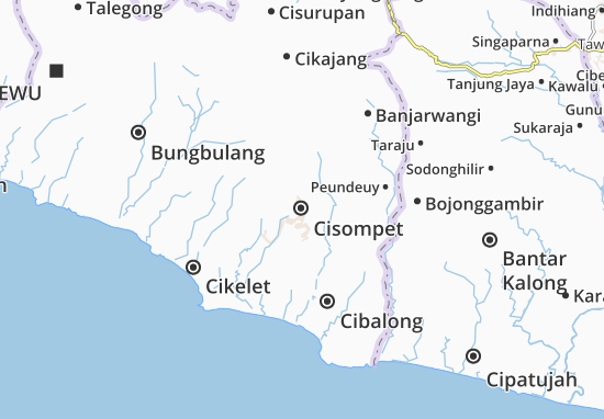 Karte Stadtplan Cisompet
