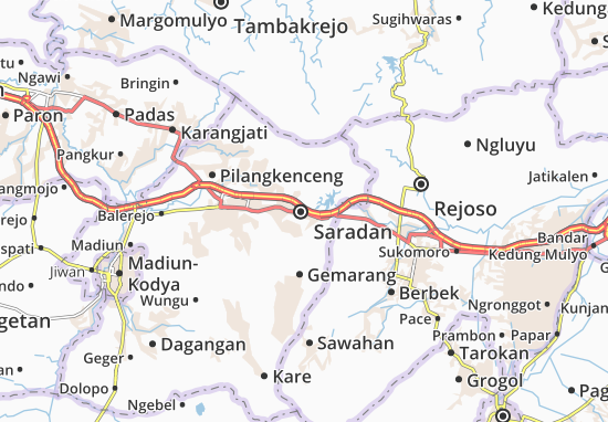 Karte Stadtplan Saradan