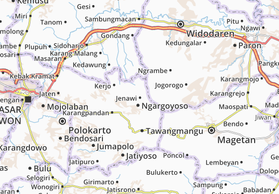 Karte Stadtplan Jenawi