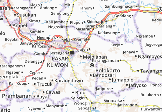 Mojolaban Map