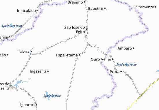 Mapa Tuparetama