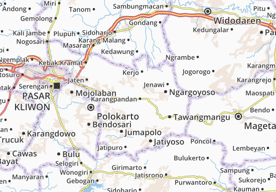 Mapa Karangpandan
