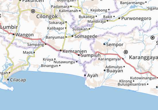 Karte Stadtplan Sumpiuh