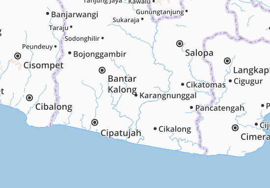 Karte Stadtplan Karangnunggal