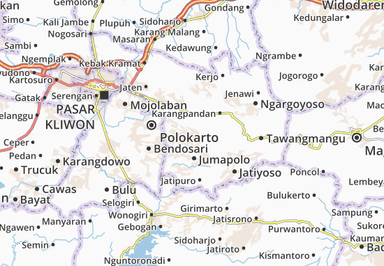 Kaart Plattegrond Jumantoro