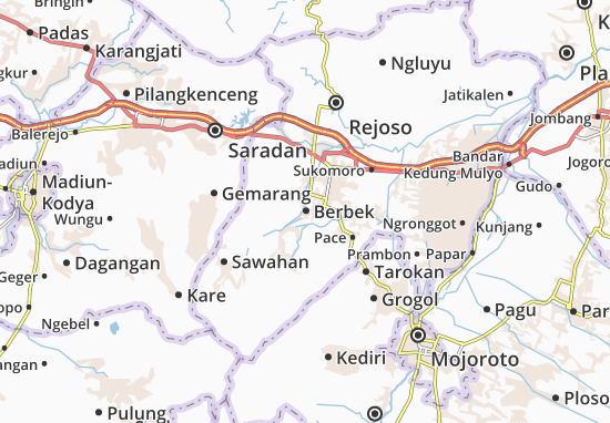 Karte Stadtplan Berbek